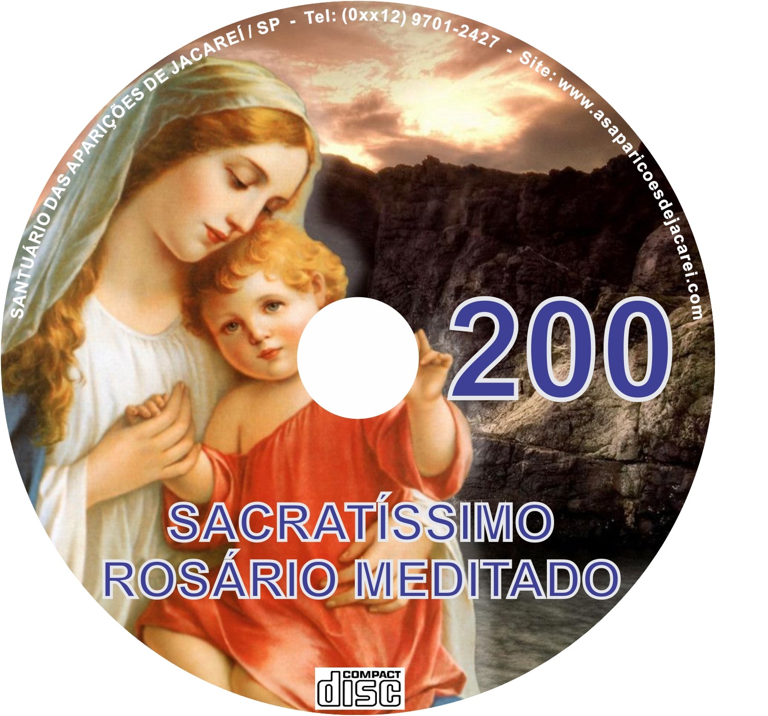 Cd Rosário Meditado 200 Cd Rosário Meditado 200